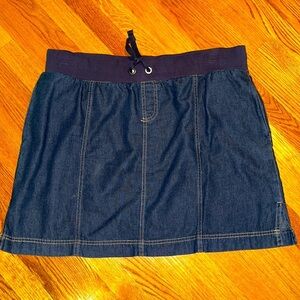 RXB denim skirt with zippered pockets size 16